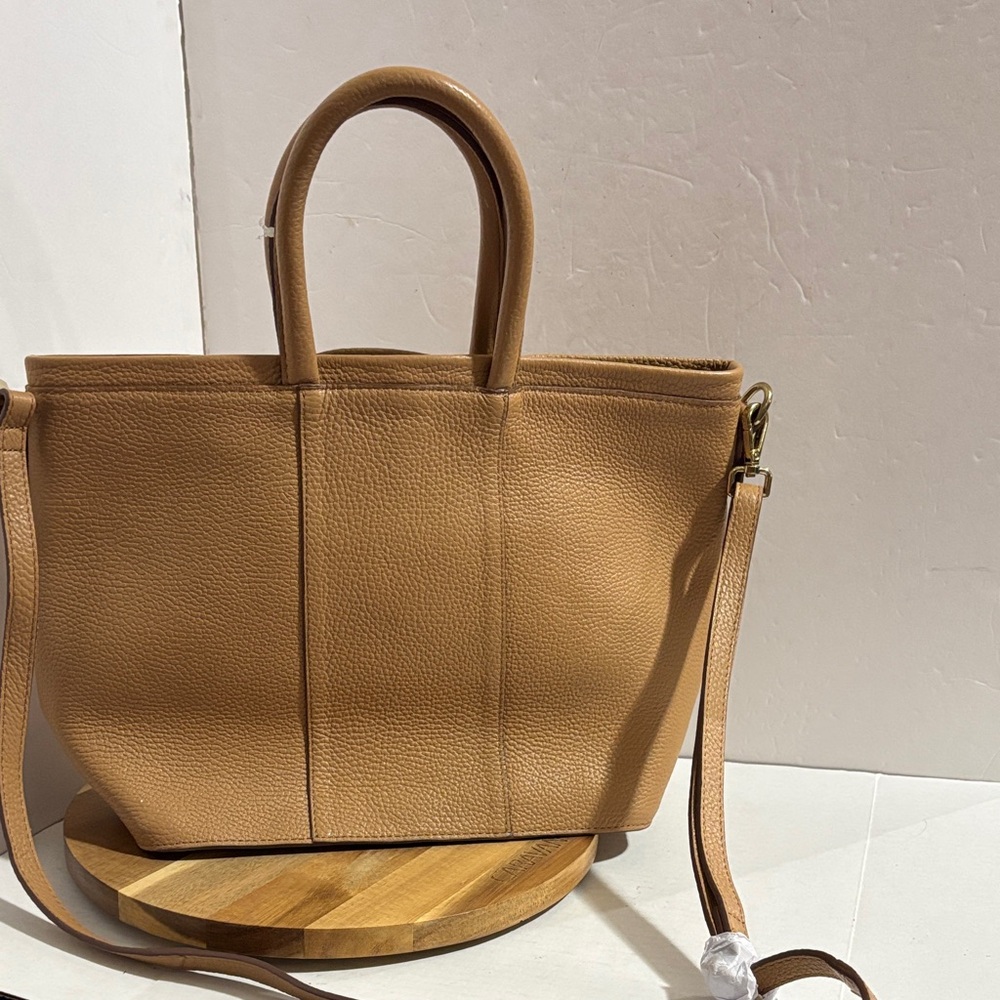 Corder London Penelope Medium Tote Pebble Leather Shoulder Bag Crossbody Purse